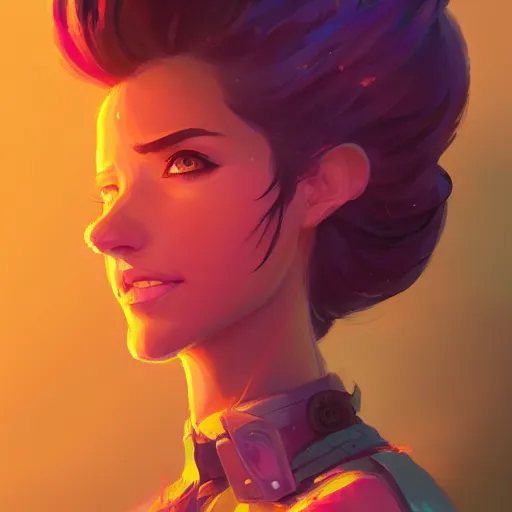 Image similar to profile portrait, maya ali mage, gloomhaven, dynamic lighting, gaudy colors, octane render aesthetic, matte painting concept art, official fanart behance hd artstation by jesper ejsing, by rhads and makoto shinkai and lois van baarle and ilya kuvshinov and rossdraws