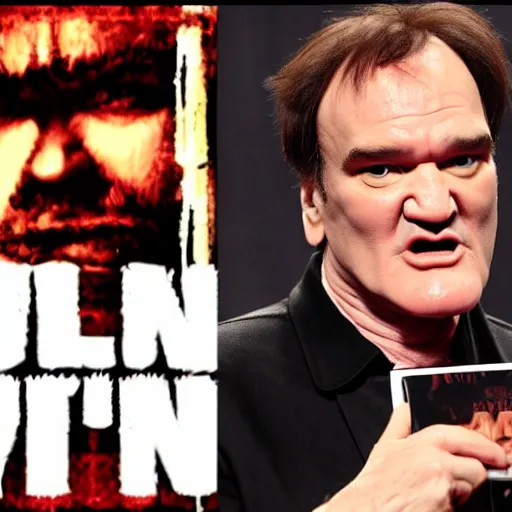 Image similar to quentin tarantino in the video game elden ring