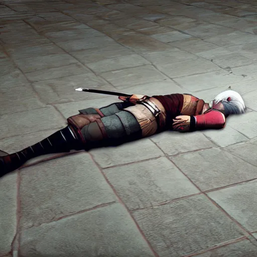 Prompt: Magnet lying on the floor, witcher 3 graphics