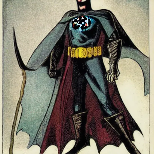 Image similar to Medieval Batman's suit