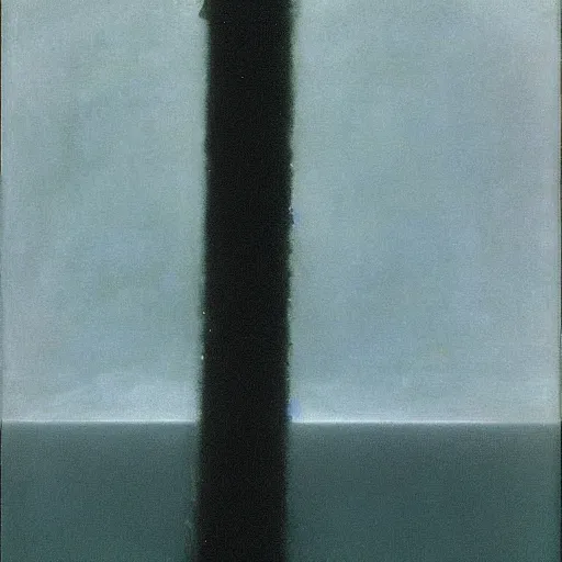 Image similar to the abstract painting'arctic void ', by caspar david friedrich!!!, by rothko!!!