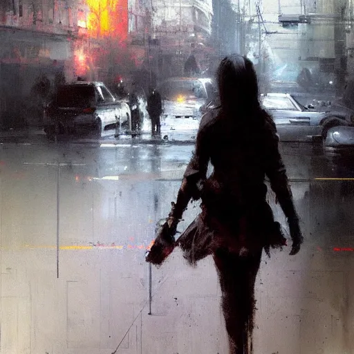 Image similar to bullying, painting by jeremy mann