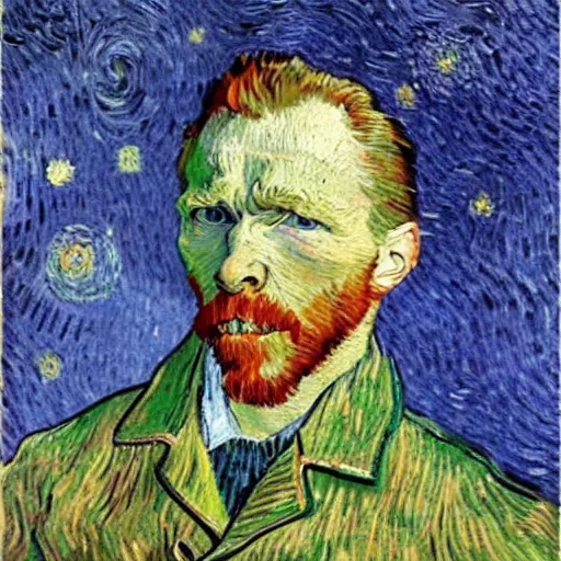 Image similar to Realistic photo of Van Gogh