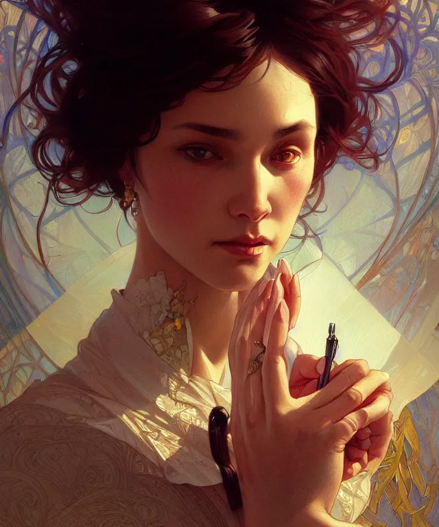 Prompt: a selfish TV evangelist, portrait, intricate, elegant, highly detailed, digital painting, artstation, concept art, smooth, sharp focus, illustration, art by artgerm and greg rutkowski and alphonse mucha