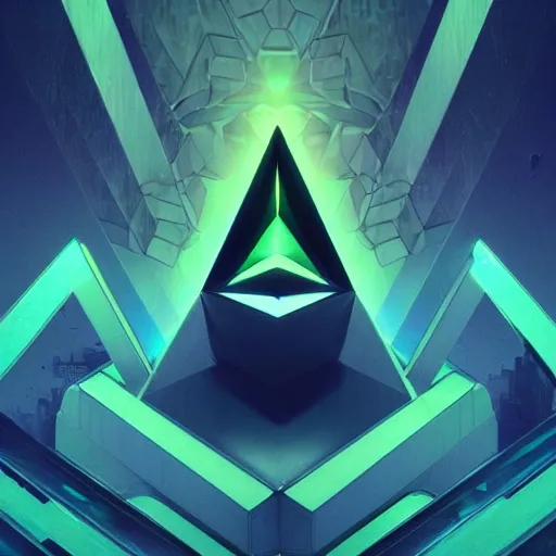 Prompt: isometric 3D of the ethereum symbol in green by artgerm and greg rutkowski, alphonse mucha, cgsociety and beeple highly detailed, sharp focus, cinematic lighting, illustration, art, octane render, Unreal Engine Lumen, very coherent. cinematic, hyper realism, high detail, octane render, 8k