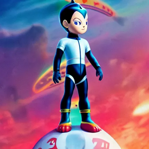 Prompt: astroboy poster in a 2 0 2 0 blockbuster, cgi, render