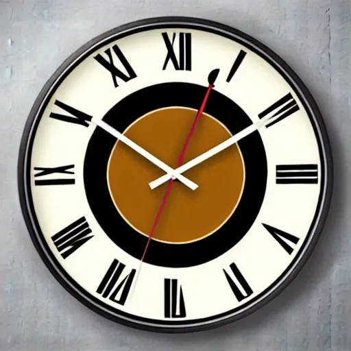 Image similar to art deco design for a wall clock