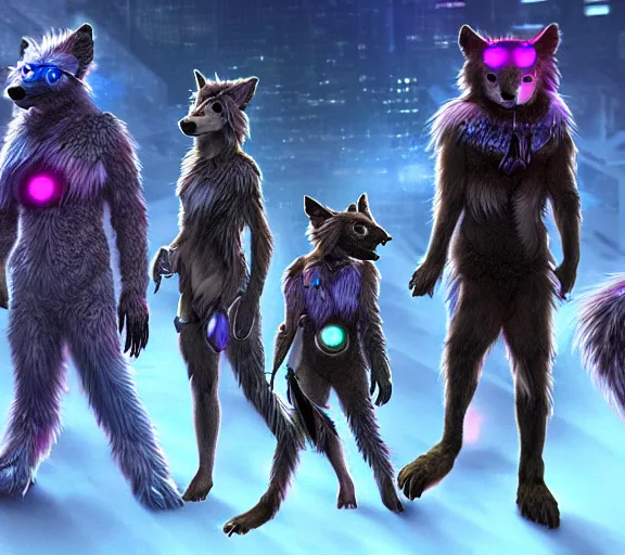 Image similar to high - resolution photograph from a biopunk era furry fandom convention ( midwest furfest 2 0 4 7 ), taking place after the genetic revolution and quantum singularity. photorealistic.