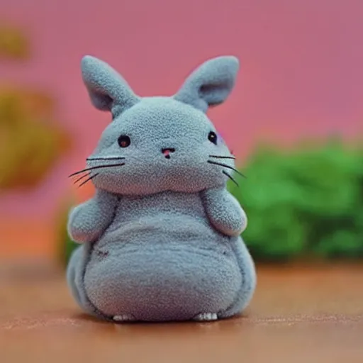 Image similar to a calico critters that looks like totoro