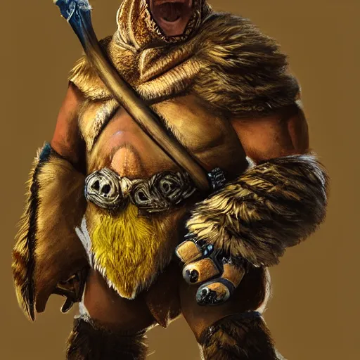 Prompt: anthropomorphic turtle barbarian humanoid by azamat khairov, carapace, blizzard, winter, night, furs, fantasy