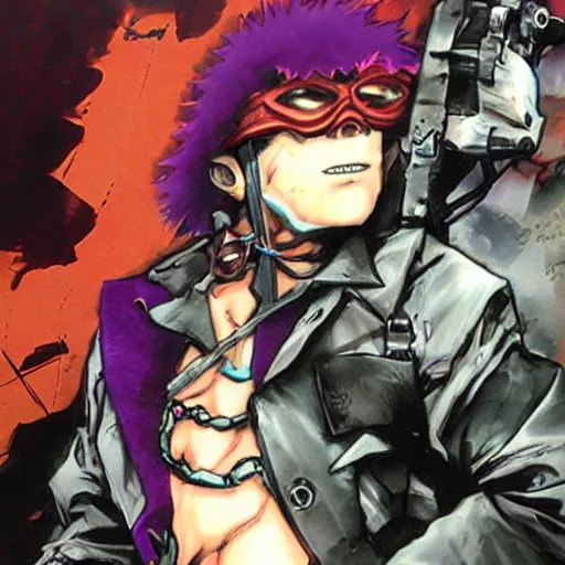 Image similar to punished bonzi buddy, art by yoji shinkawa