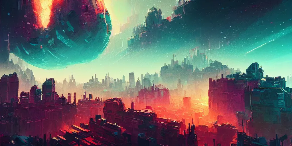 Image similar to asteroid city by alena aenami, petros afshar, anato finnstark