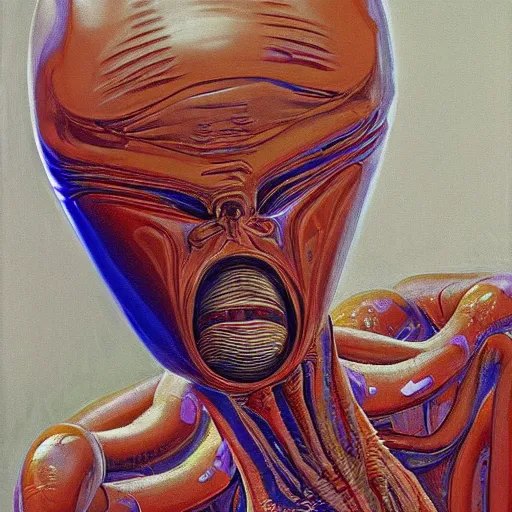 Image similar to alien by wayne thiebaud