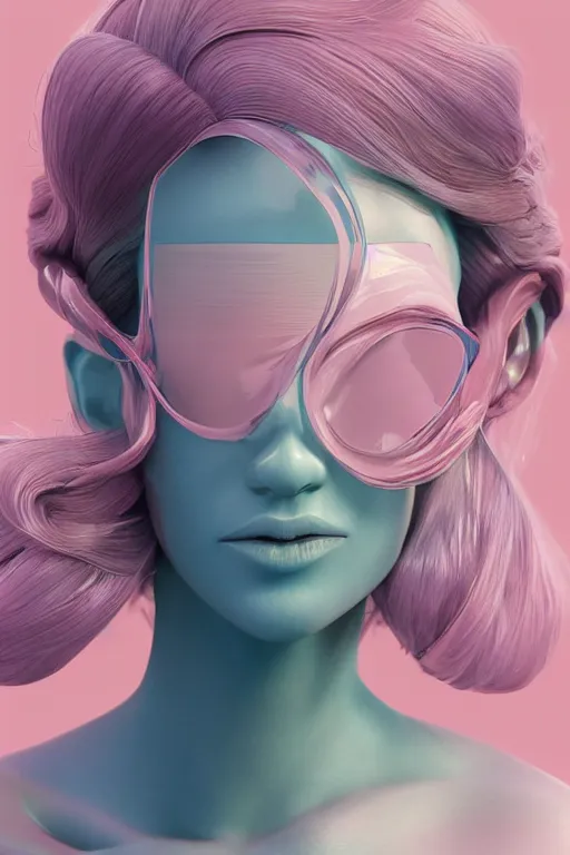 Prompt: epic 3 d abstract model, sharp and soft features, 2 0 mm, with cerulean and pastel pink peanut butter spinning and melting smoothly into asymmetrical bubbles, liquid, delicate, beautiful, intricate, houdini sidefx, trending on artstation, by jeremy mann and ilya kuvshinov, jamie hewlett and ayami kojima