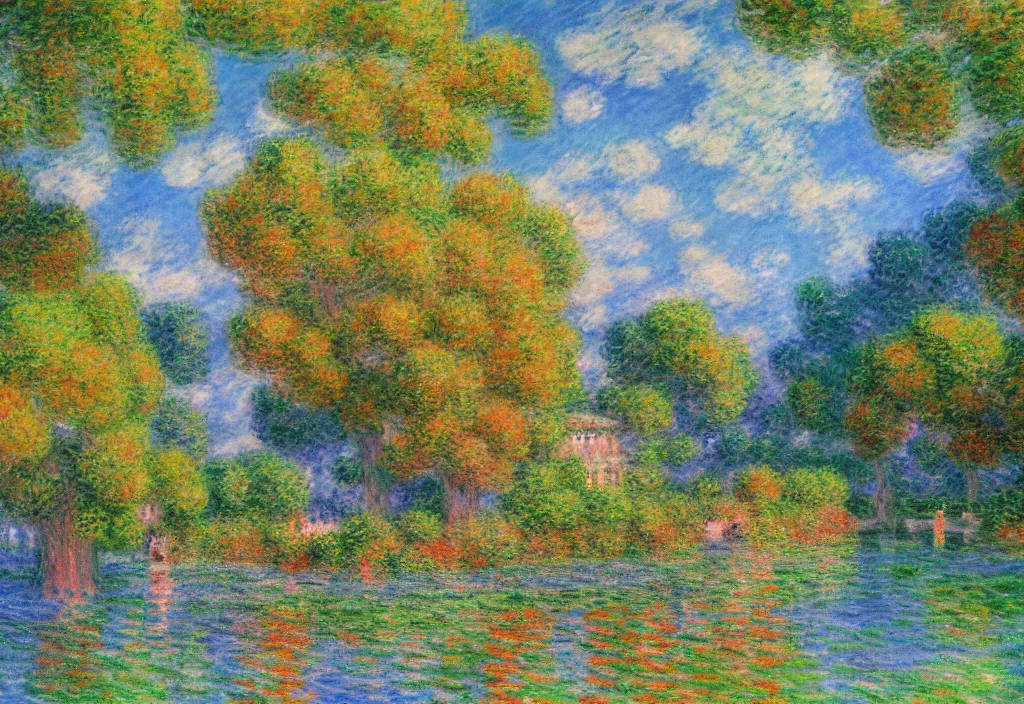 Image similar to anime scenery, very anime scenery in impressionist style, trending artwork, anime painter studio, by claude monet