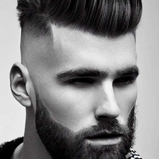 Prompt: men's haircut styles from the 2 0 3 0 s