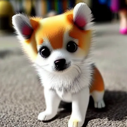 Prompt: Kawaii cute dog