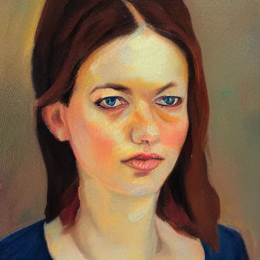 Prompt: female portrait, oil painting