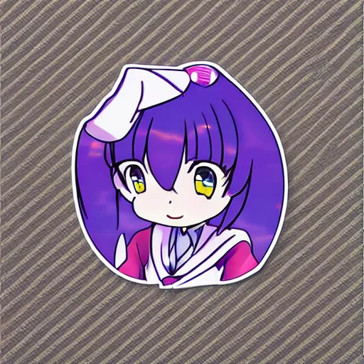 Prompt: Euphoric anime png sticker