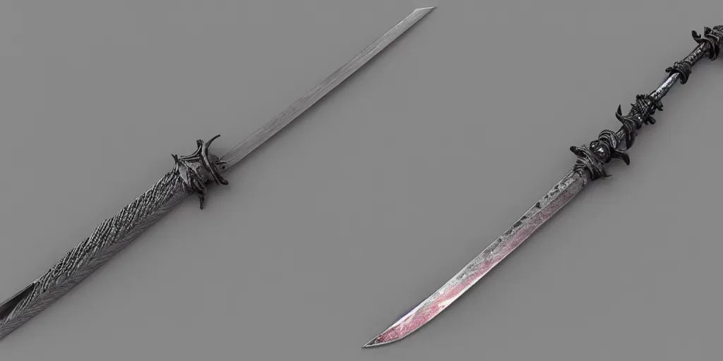 Image similar to sword design, shortsword, substance designer, weapon design, wood, steel, material, trending on artstation, game art, cgsociety, art by gerald brom, greg rutkowski and artgerm and james jean and zdzisław beksinski, 8 k, unreal engine, c 4 d