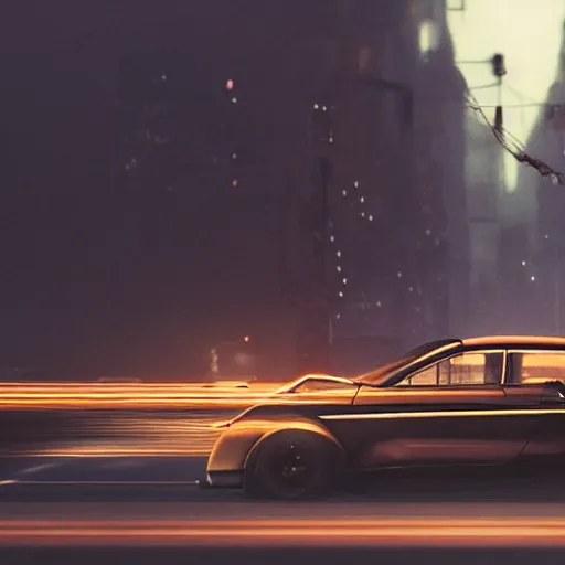 Image similar to vin diesel driving ford model t, drift, fog, volumetric lighting, bokeh, ultra realistic, highly detailed, city, cinematic, art by jan urschel and neil blevins