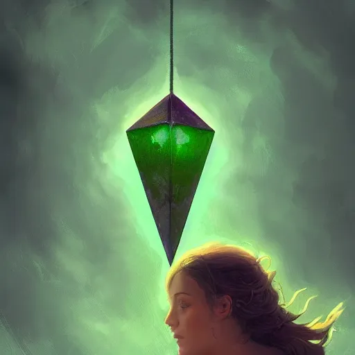 Prompt: epic portrait an person having an green glowing plumbob floating above their head, pretty, digital painting, artstation, concept art, soft light, hdri, smooth, sharp focus, illustration, fantasy, intricate, elegant, highly detailed, D&D, matte painting, in the style of Greg Rutkowski and Alphonse Mucha and artemisia, 8k, highly detailed, jurgens, rutkowski, bouguereau, pastoral, rustic, georgic