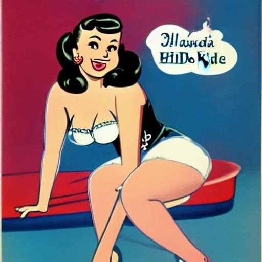 Image similar to curvy pin - up girl hilda