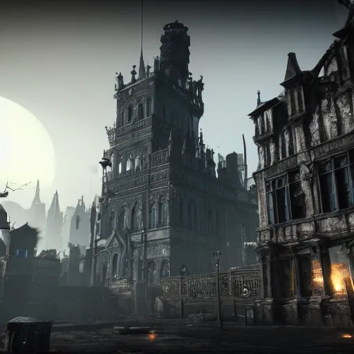 Image similar to grimdark gothic city, unreal engine, 8 k, ultra realistic, ultra detail