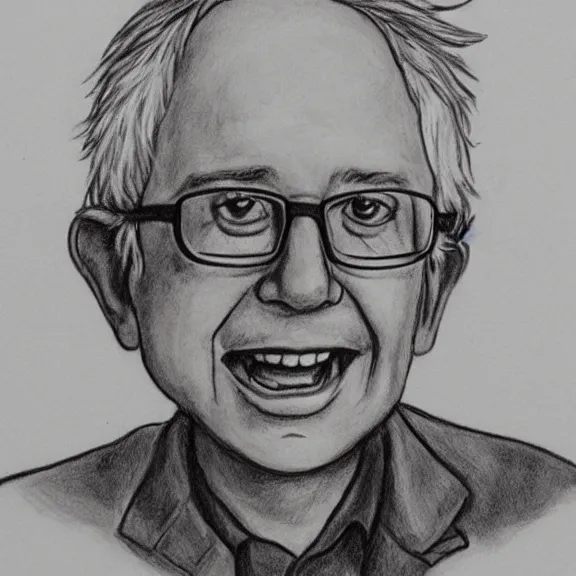 Image similar to bernie sanders child drawing