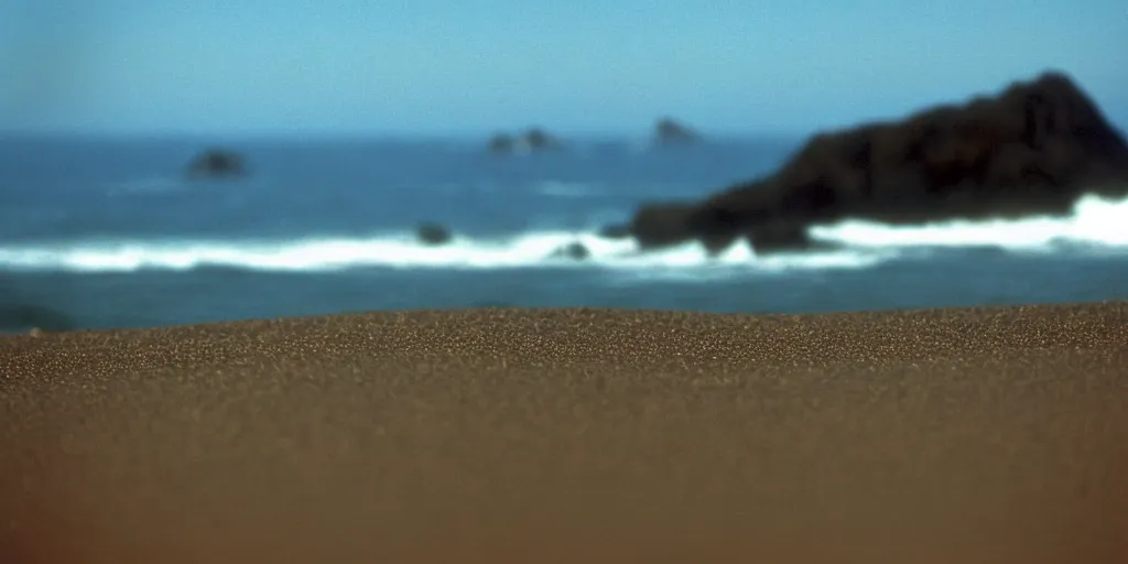 Image similar to photograph, 1999 Subaru GC8, cinematic, california coast, ocean view, 8k, depth of field, bokeh.