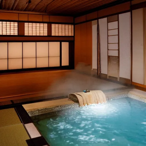 Prompt: Japanese onsen