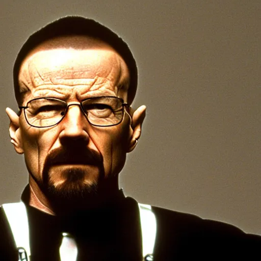 Image similar to movie still of walter white as Neo in Matrix (1999)