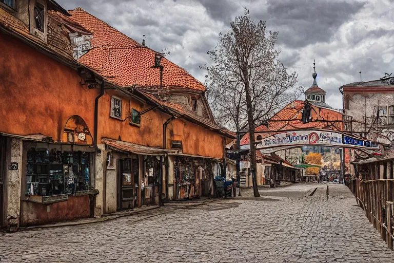 Image similar to Rustic slavic city, XF IQ4, 150MP, 50mm, f/1.4, ISO 200, 1/160s, natural light, Adobe Photoshop, Adobe Lightroom, DxO Photolab, polarizing filter, Sense of Depth, AI enhanced, HDR