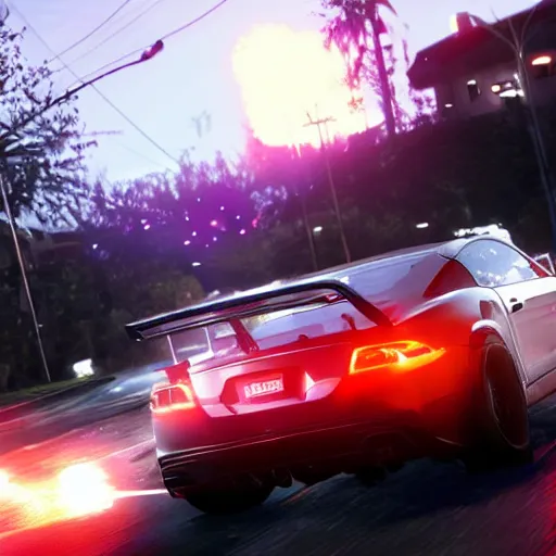 Image similar to gameplay from need for speed most wanted