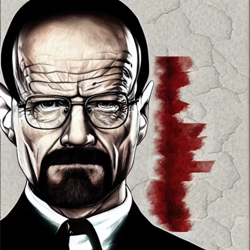 Image similar to Walter white in GTA 4 cover art.