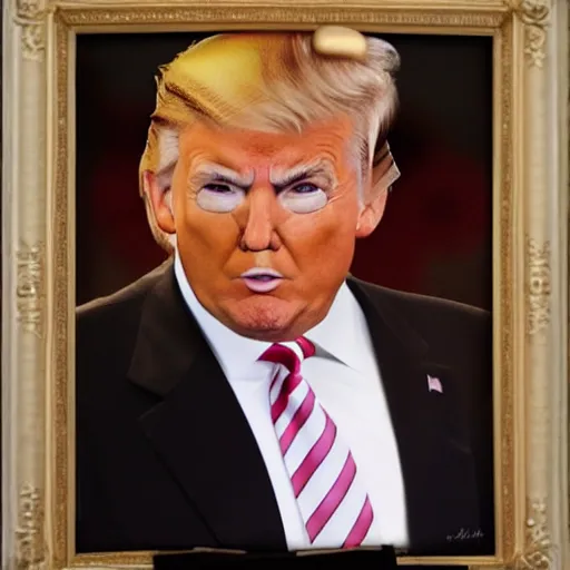 Image similar to donald trump in a maid outfit