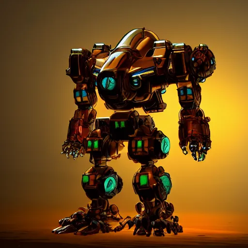 Image similar to a mecha garfield, art station, unreal engine 5, dramatic lighting,