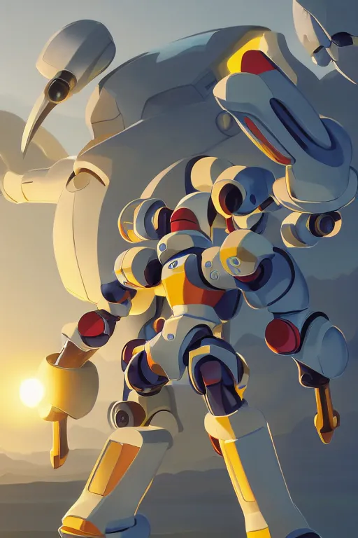 Image similar to metabots medabots medarotto medarot robot minimalist comics, behance hd by jesper ejsing, by rhads, makoto shinkai and lois van baarle, ilya kuvshinov, rossdraws global illumination ray tracing hdr radiating a glowing aura