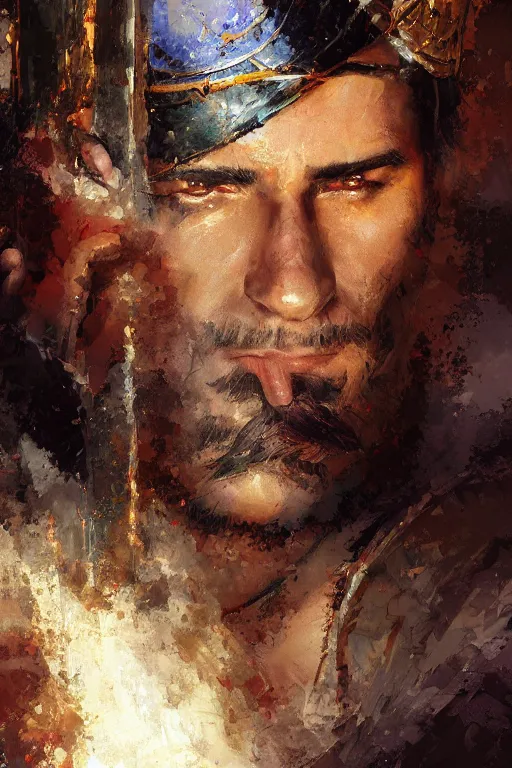 Image similar to prince of persia warrior within portrait by craig mullins