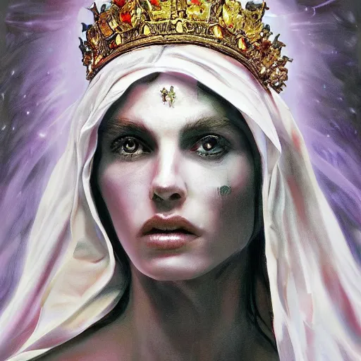 Image similar to the divine queen, artstation hall of fame gallery, editors choice, #1 digital painting of all time, most beautiful image ever created, emotionally evocative, greatest art ever made, lifetime achievement magnum opus masterpiece, the most amazing breathtaking image with the deepest message ever painted, a thing of beauty beyond imagination or words