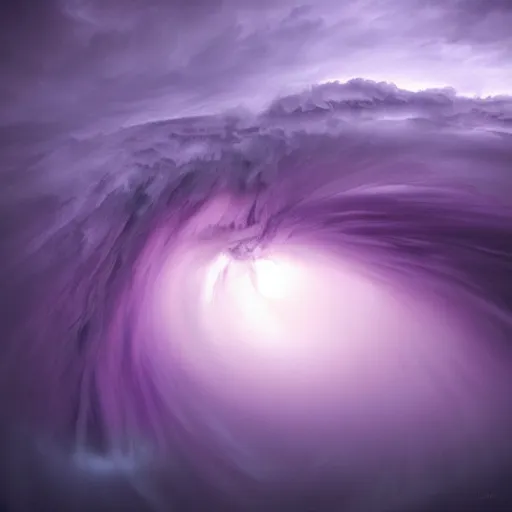 Image similar to amazing photo of the eye of the storm, purple, by marc adamus, digital art, beautiful dramatic lighting