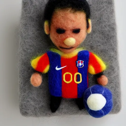 Image similar to neymar needle felted , needle felting art