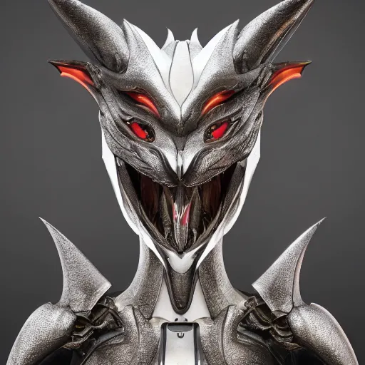 Prompt: stunning headshot of a beautiful anthropomorphic robot female dragon, with smooth and streamlined armor, standing and posing elegantly, well detailed dragon head with epic LED eyes and a beautiful organic maw with the pov looking inside, sharp and dangerous sleek design, two arms, beautiful digital art, artstation, DeviantArt, FurAffinity, professional, depth of field, close-up, hd, octane render, sunset lighting