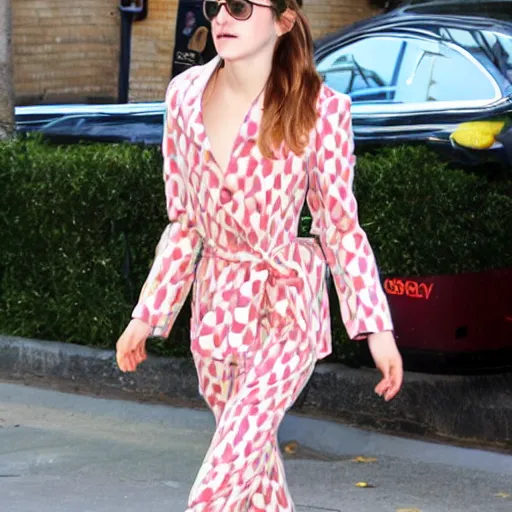 Image similar to emma watson wearing bannana suit