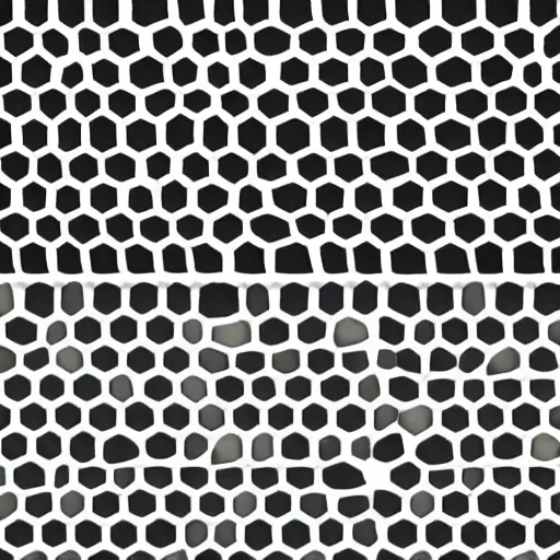 Prompt: “pattern of hexagon tiles, seamless, tileable, black and white”