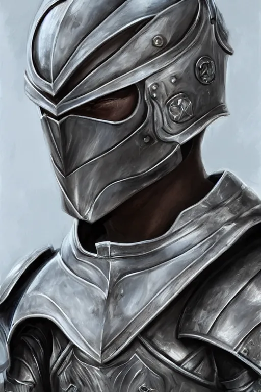 Image similar to a blonde male teenager wearing a silver plate armor, digital painting, digital art, oil painting, masterpiece, realistic and detailed face, profile picture, realistic, highly detailed, high quality, symmetrical, low contrast, trending on deviantart, soft colors, soft lighting, face portrait, beautiful, elegant, anatomically correct, castle in the background, bokeh, dof