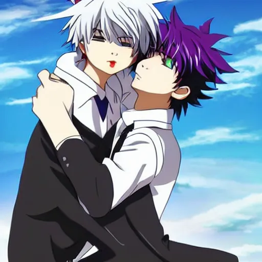 Image similar to shinji and kaworu gay, Full hd, 2D art,