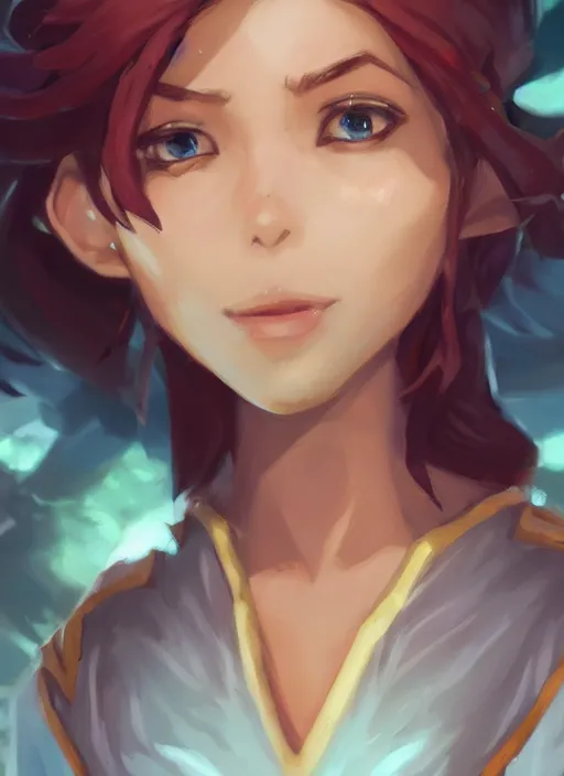 Image similar to youthful taliyah, from league of legends, au naturel, hyper detailed, digital art, trending in artstation, cinematic lighting, studio quality, smooth render, unreal engine 5 rendered, octane rendered, art style by klimt and nixeu and ian sprigger and wlop and krenz cushart