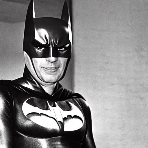 Image similar to valery giscard d'estaing as 1 9 6 0 s batman