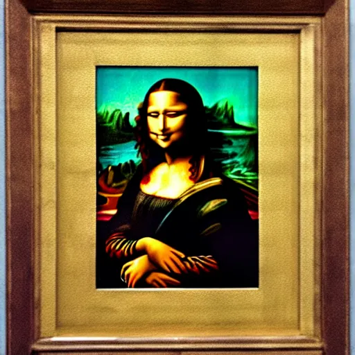 Image similar to an improved painting of the Mona Lisa